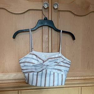 Cropped Open Back Tank Too by Lelis